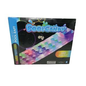 Deluxe Illuminated Pool Raft with Colored Pockets